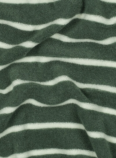 mint with ecru stripes - sponge