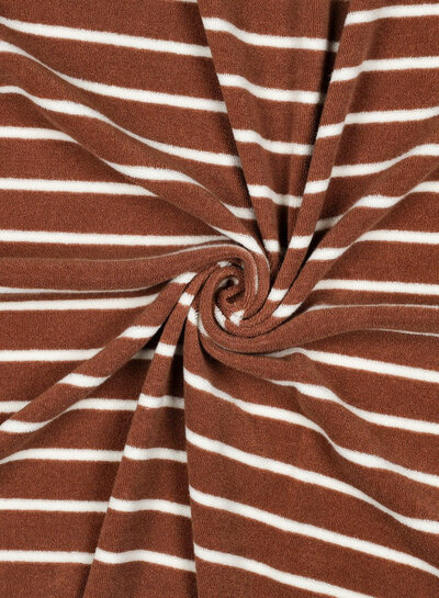 camel with ecru stripes - sponge