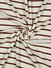 ecru with camel-colored stripes - sponge