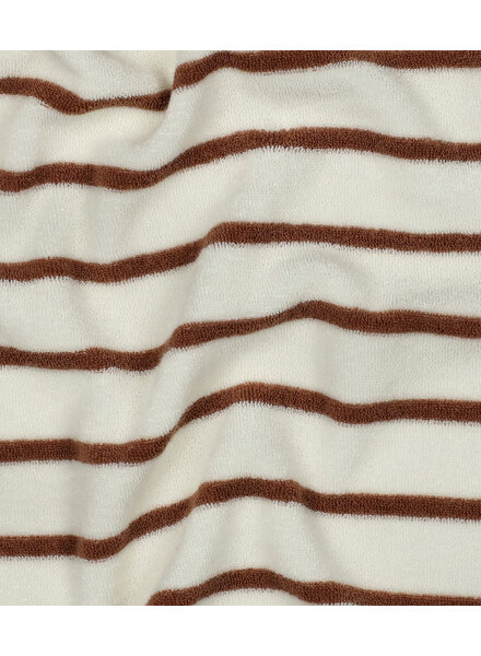 ecru met camelkleurige strepen - spons