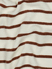 ecru with camel-colored stripes - sponge