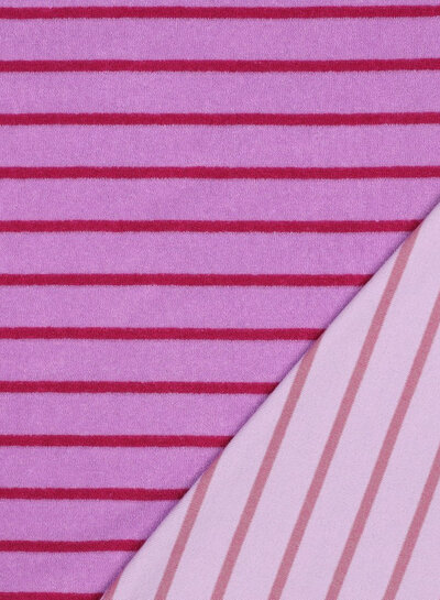 pink with fuchsia stripes - sponge
