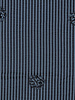 navy stripes with 3D flower - seersucker viscose