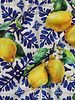 Poppy fabrics lemons - cotton viscose mix