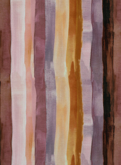 Poppy fabrics mauve/lavendel artistieke strepen - viscose