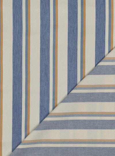 denim camel stripes - soft gabardine