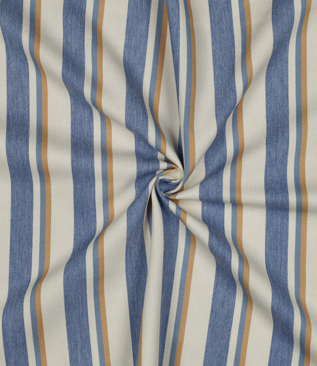 denim camel stripes - soepele gabardine