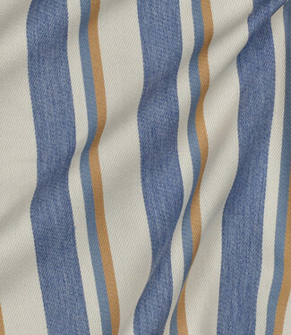 denim camel stripes - soft gabardine