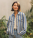 denim camel stripes - soepele gabardine
