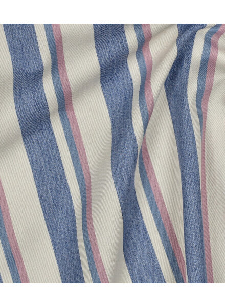 denim roze stripes - soepele gabardine