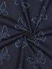 butterfly denim jacquard jeans