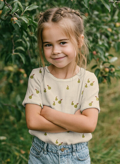 Poppy fabrics peren gewafelde tricot