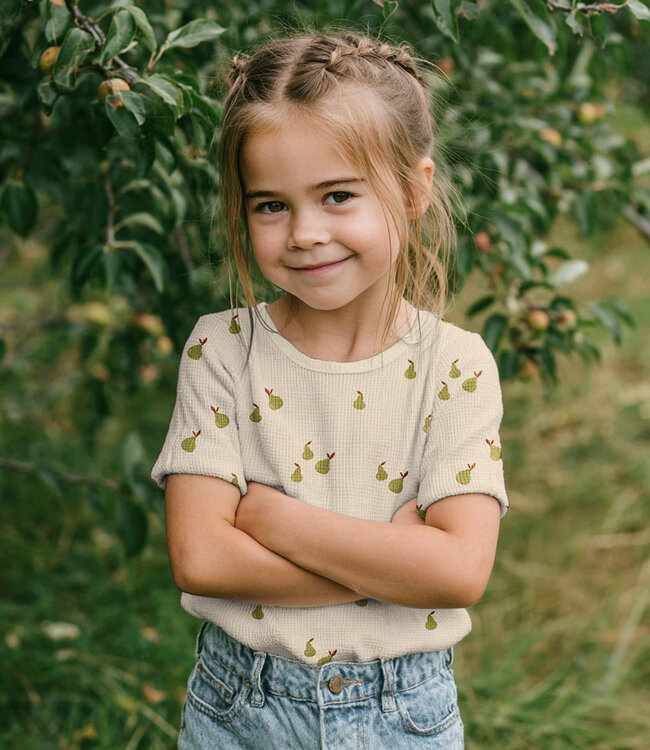 Poppy fabrics peren gewafelde tricot