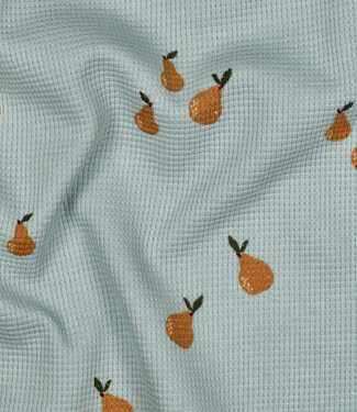 Poppy fabrics pear waffle knit