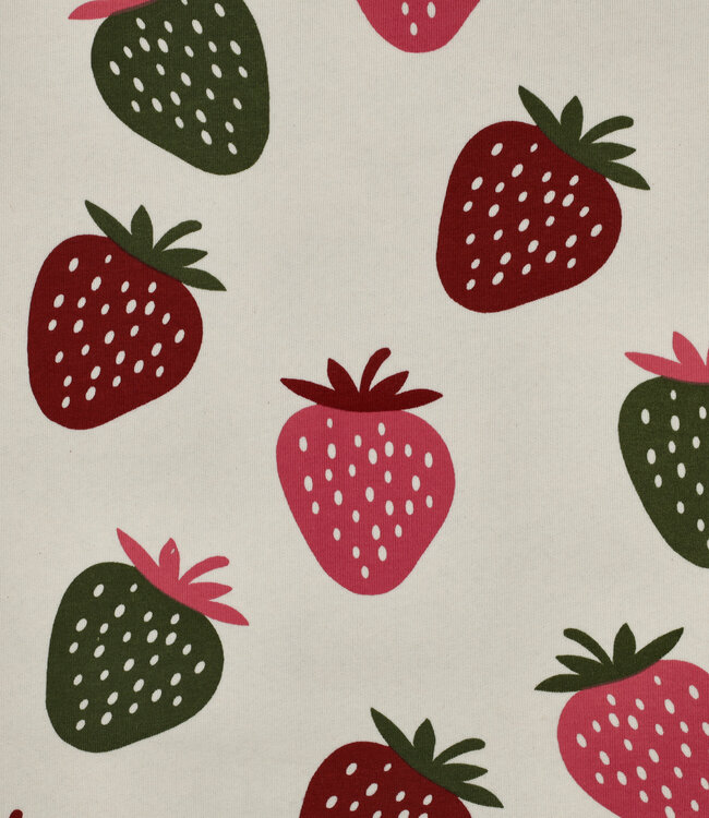Poppy fabrics aardbeien - jogging