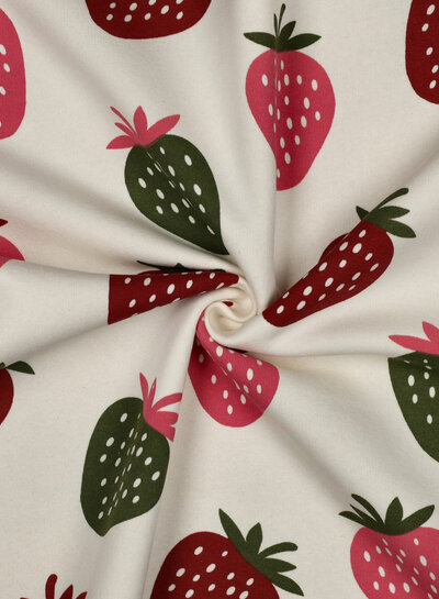 Poppy fabrics strawberries - jogging