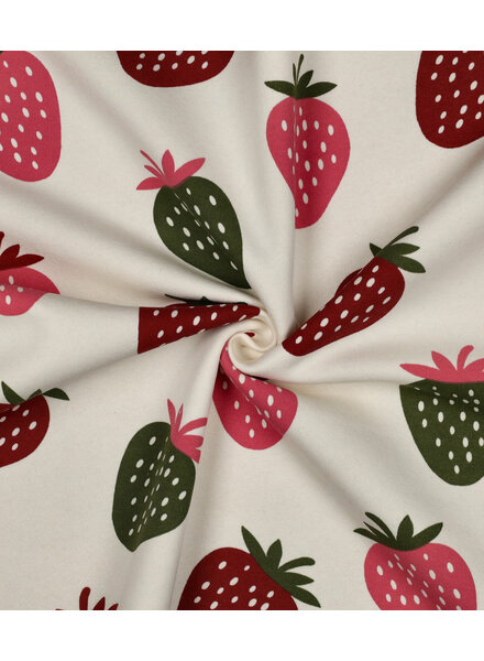 Poppy fabrics aardbeien - jogging