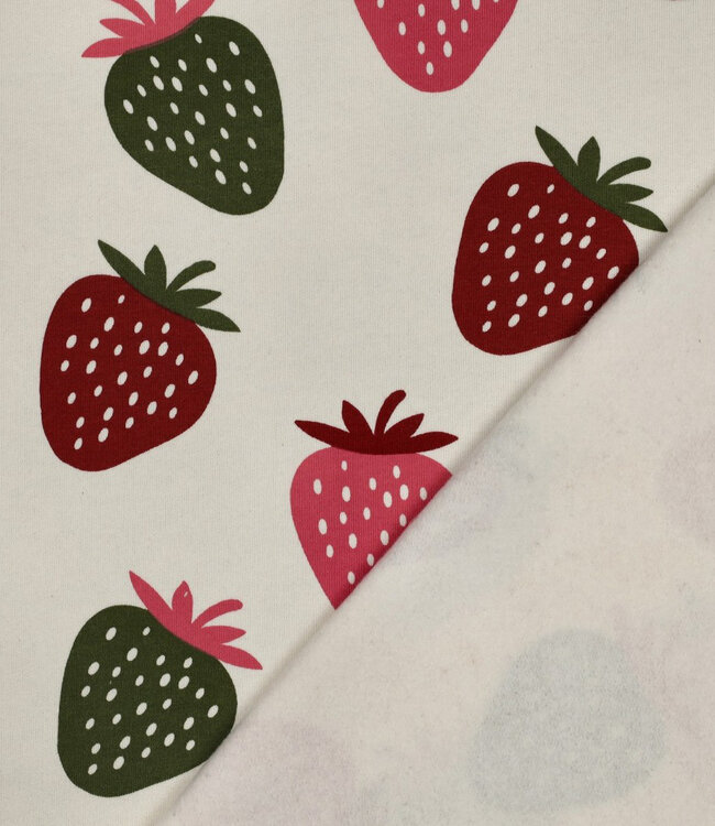 Poppy fabrics aardbeien - jogging