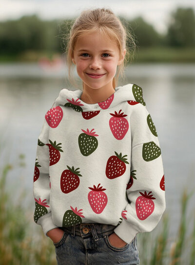 Poppy fabrics strawberries - jogging