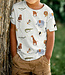 Poppy fabrics safari animals grijs melange tricot