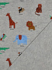 Poppy fabrics safari animals grijs melange tricot