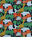 Poppy fabrics safari animals - french terry