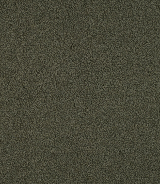 khaki - teddy boucle double face met fleece