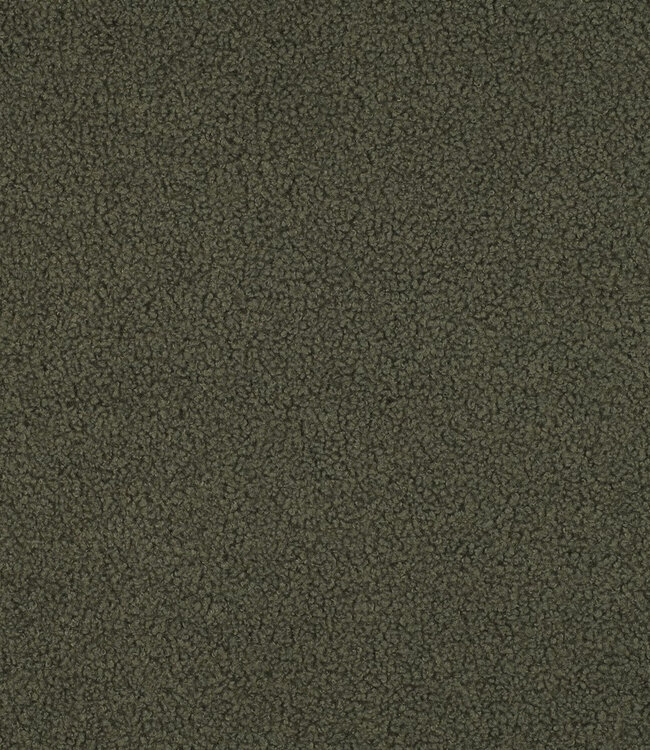 khaki - teddy boucle double face met fleece