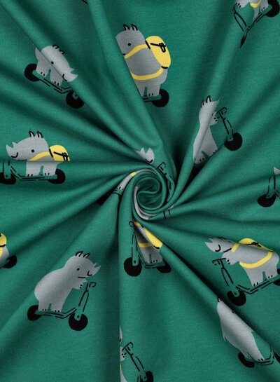 Poppy fabrics rhinos - soft sweater