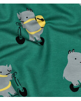 Poppy fabrics neushoorns - zachte sweater