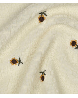 zonnebloem teddy embroidery flowers - prachtige sherpa