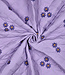 lila stepper met prachtige broderie - gematelasseerde stof