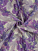 Madeline lila en lime bloemen - geweven jacquard