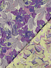 Madeline lila en lime bloemen - geweven jacquard