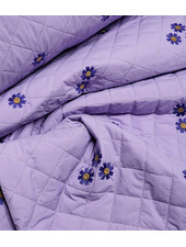 purple stepper with beautiful embroidery - quilted fabric