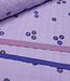 lila stepper met prachtige broderie - gematelasseerde stof