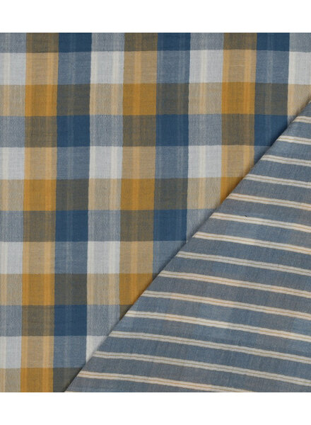 checks & stripes - double face - tetra / double gauze