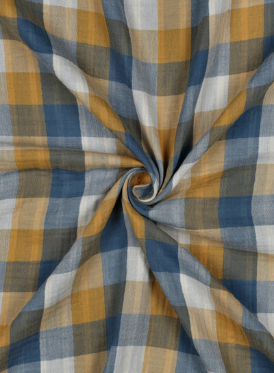 checks & stripes - double face - tetra / double gauze