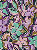 Poppy fabrics mint en roze bloemen - katoen viscose