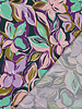 Poppy fabrics mint and pink flowers - cotton viscose