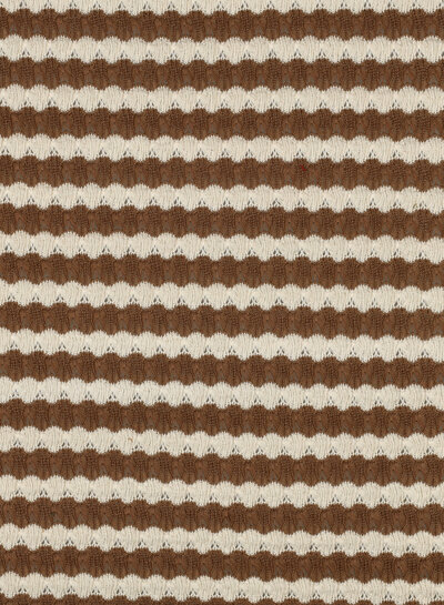summer knit - camel - stripes
