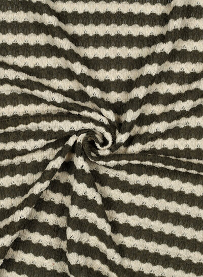 summer knit - khaki stripes