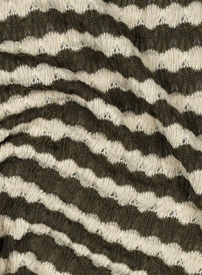 summer knit - khaki stripes