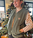 khaki - teddy boucle double face met fleece