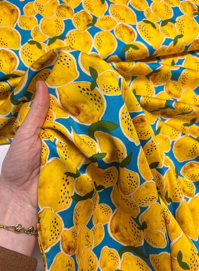 lemons - satijn viscose