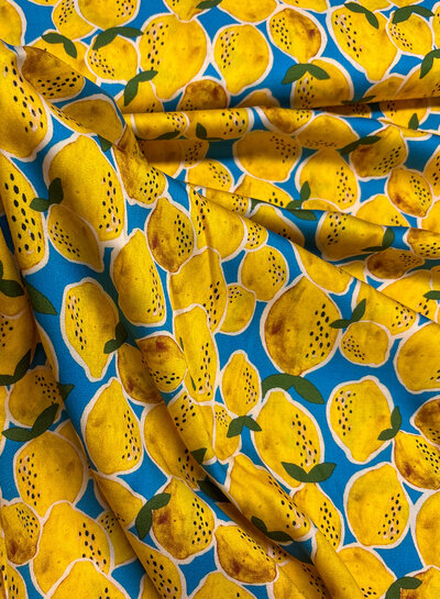 lemons - satijn viscose