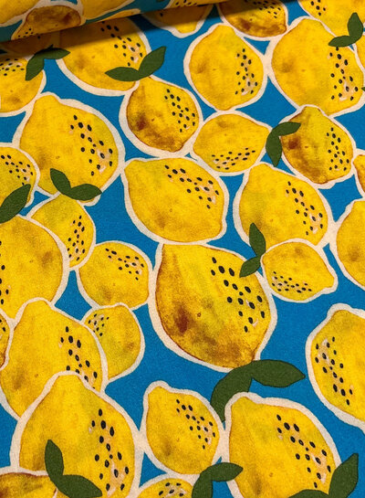 lemons - satijn viscose