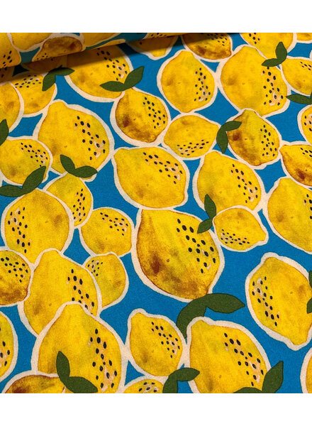 lemons - satin viscose