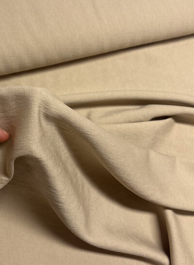 A la Ville woestijnzand - prachtig geweven linnenlook rayon
