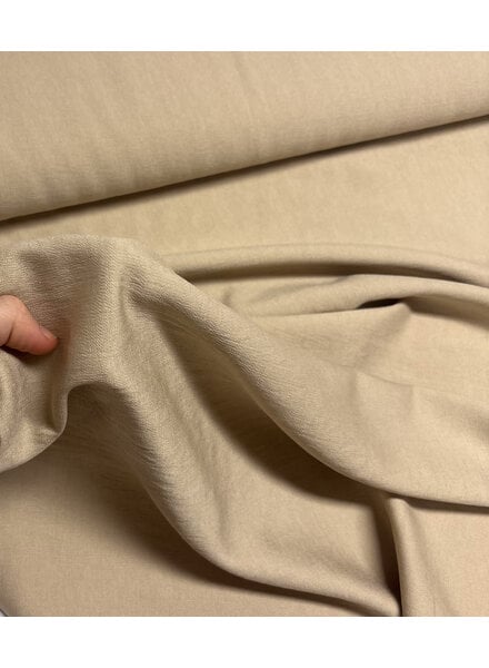 A la Ville woestijnzand - prachtig geweven linnenlook rayon